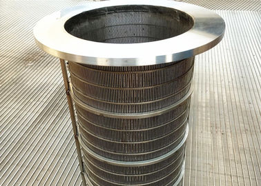 반전 플랜지 쐐기 철사 회전하는 스크린 드럼, 필터 원자 존슨 철망