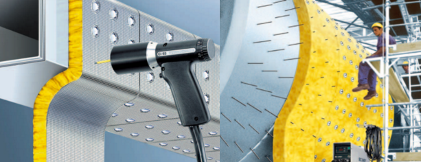 HVAC 시트 금속 하우징 2를 위한 2.7 밀리미터 Ｘ 30 밀리미터 저탄소강 단열재 CD 용접물 핀