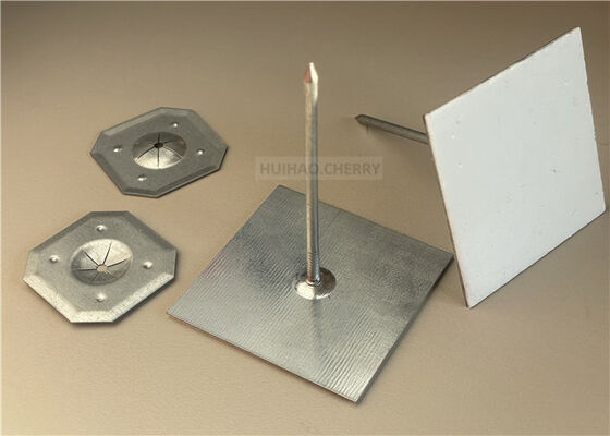 2-1/2 "HVAC 관통 시스템에서 열 및 음원 단열을 연결하기 위해 딱딱한 단열을 위한 스틱 핀