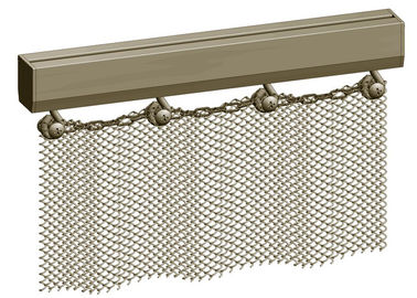 1.2mm x 6mm 금속 메시 휘장 가늠구멍 공간 분배자를 위한 알루미늄 코일 메시