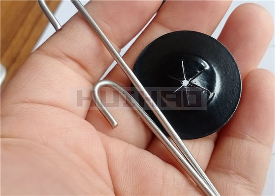 30mm 스테인레스 스틸 자물쇠 세척기 태양 전지 패널에 매시를 고정하는 데 사용되는 쌍면 검은 코팅