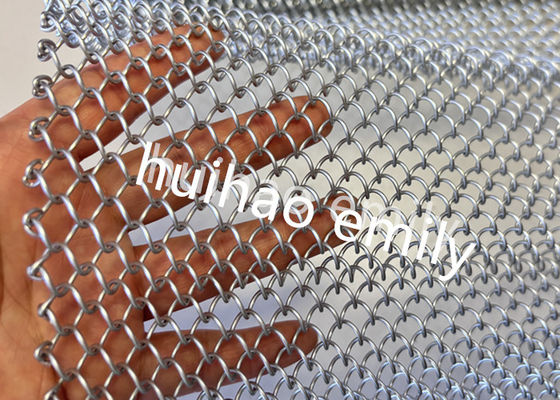 8x8mm 오프터 알루미늄 금속 코일  Mesh Space Divider 커튼
