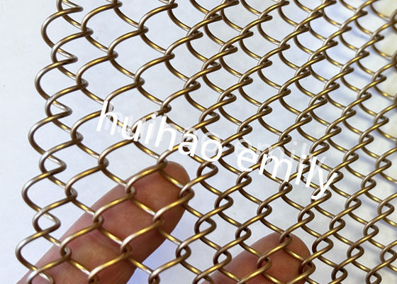 8x8mm 오프터 알루미늄 금속 코일  Mesh Space Divider 커튼