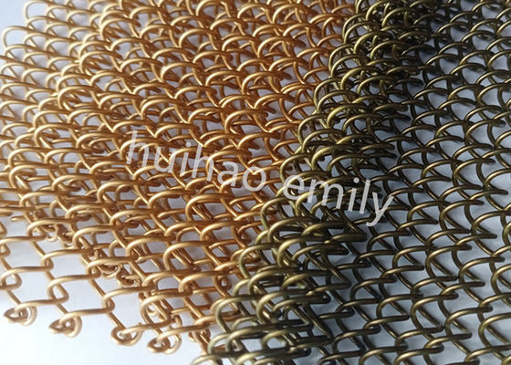 1.2mm 와이어 알루미늄 금속  Mesh 드레퍼리 레스토랑 장식