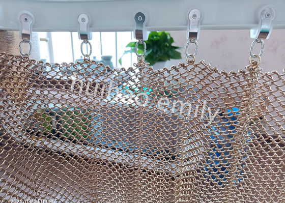 1.2mm 와이어 알루미늄 금속  Mesh 드레퍼리 레스토랑 장식