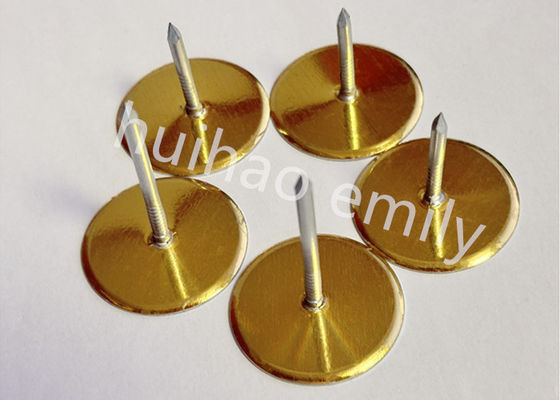 38mm 진열 된 철강 도크트 라인어 컵 헤드 핀 금 종이