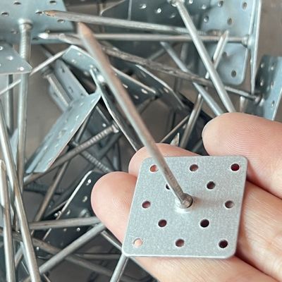 1.6x24x24mm 알루미늄 뚫린 단열 핀 외부 벽 단열 고정 장치에 사용되는 자기 접착