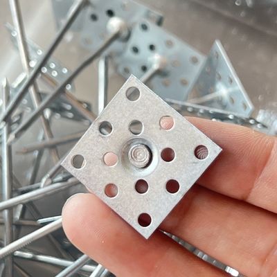 1.6x24x24mm 알루미늄 뚫린 단열 핀 외부 벽 단열 고정 장치에 사용되는 자기 접착