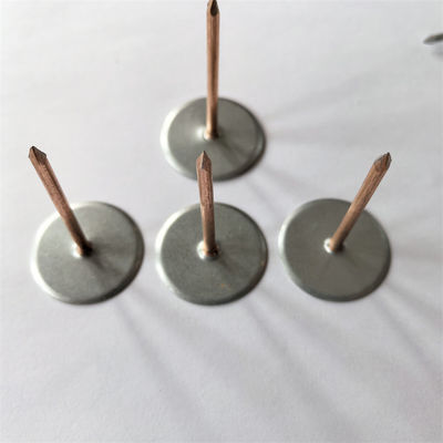 12Ga X 70mm 가연 철강 컵 헤드 HVAC 도크 단열을 위한 용접 핀