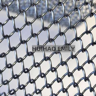 0.8mmx8mm 알루미늄 합금 금속 코일 드레퍼리 유연한 금속 망 커튼