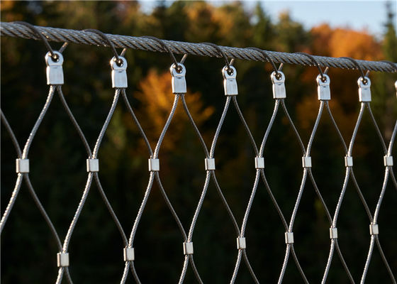 3.0mm 스테인리스 스틸 로프 메쉬 펜스 추락 방지망, 난간 채움에 사용