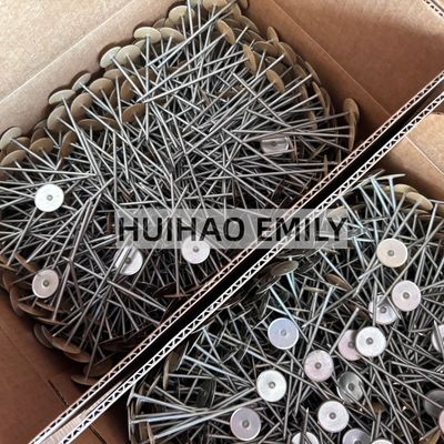 2.7x50mm 구리 코팅 컵 헤드 절연 용접 핀 (리테이닝 와셔 포함)