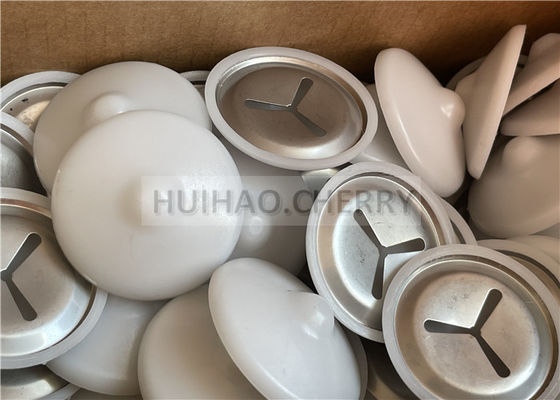 304 등급 스테인리스 스틸 방음 클립 (화이트 폴리캡 포함, 38mm CD 용접 핀에 장착)