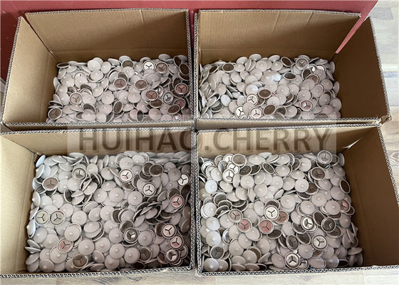 304 등급 스테인리스 스틸 방음 클립 (화이트 폴리캡 포함, 38mm CD 용접 핀에 장착)