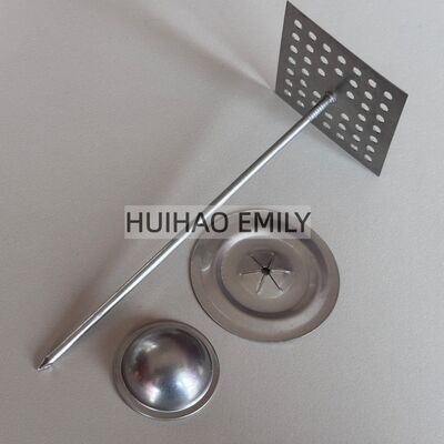 2.7mm Dia Glass Wool Insulation Hanger Nails With Self Locking Washer