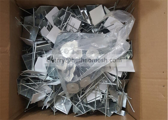 아연 도금 강철 벽 또는 천장 단열 핀 및 와셔 (63mm 길이) 접착제 (끈적한) 베이스 포함