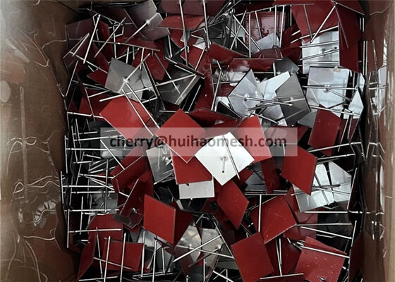 아연 도금 강철 벽 또는 천장 단열 핀 및 와셔 (63mm 길이) 접착제 (끈적한) 베이스 포함