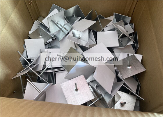 아연 도금 강철 벽 또는 천장 단열 핀 및 와셔 (63mm 길이) 접착제 (끈적한) 베이스 포함