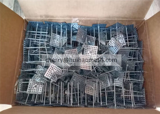 2x2 뚫린 베이스 단열 고정 핀 진열제철 또는 스테인레스 스틸