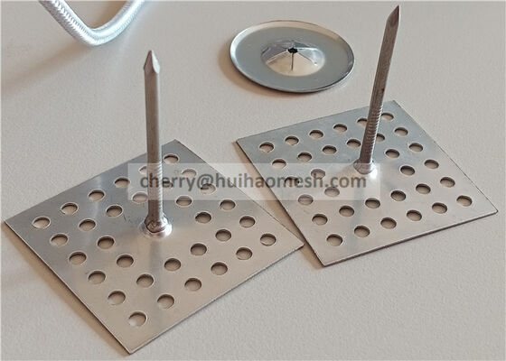 스테인레스 강 퍼포레이티드 인슐레이션 핀은 섬유 유리 또는 무기 섬유 판상체를 고치곤 했습니다