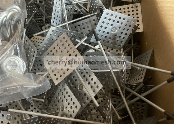 Rockwool 단열재 고정 장치 천공 단열 행거 12 게이지 자체 잠금 와셔 포함