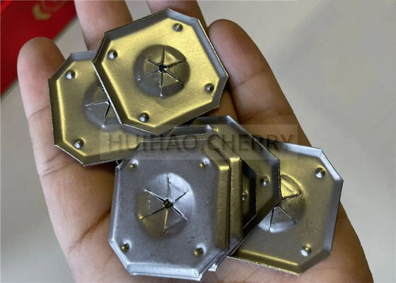 1-1/4" 부식 방지 자체 잠금 와셔 316 스테인리스 스틸 사각 잠금 와셔, Rockwool 단열재용