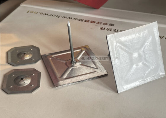 록울 단열재 고정 자체 접착 단열 스틱 핀 12게이지 1-1/2" 사각 락 와셔 포함