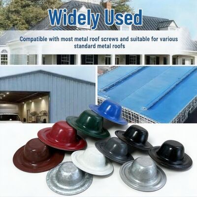 UV Resistant Roof Screw Caps,Metal Screw Caps Match Colorful Corrugated Steel Sheet