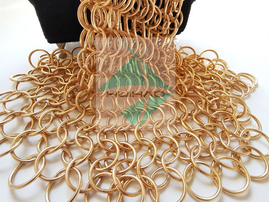 PVD 핀셰드 로즈 골드 컬러 스테인리스 스틸 금속 원형 링 넥망