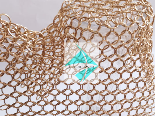 PVD 핀셰드 로즈 골드 컬러 스테인리스 스틸 금속 원형 링 넥망