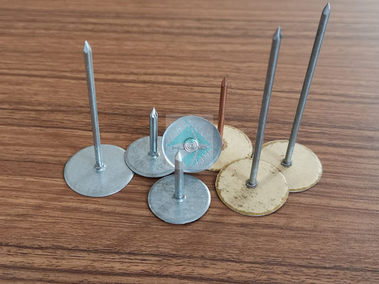 12게이지 38mm 덕트 작업 금속 컵형 헤드 용접 핀 - HVAC 시스템용