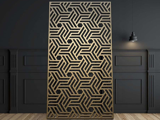1220x3050mm 레이저 컷 알루미늄 메쉬 패널 (외부 펜스용)