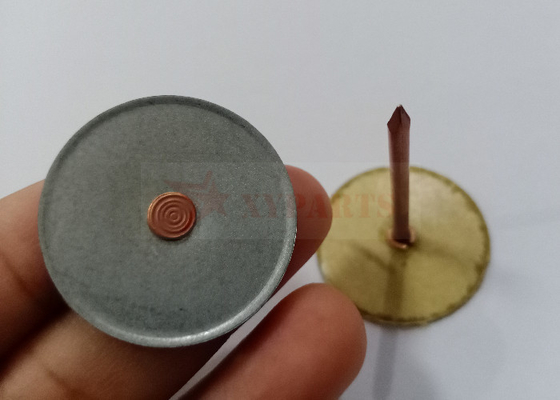 컵 헤드 단열 30mm 둥근 기둥으로 용접 된 핀 HVAC 도크 단열