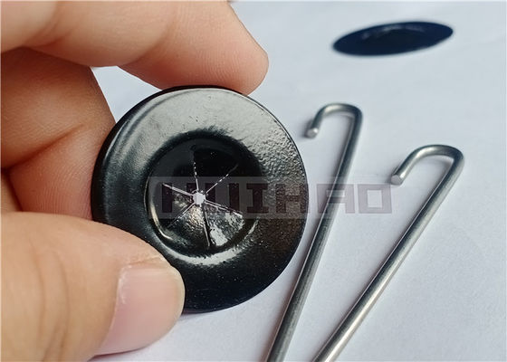 2.0x100mm 스테인레스 스틸 J 후크는 검은색 자체 잠금 와셔와 함께 사용되어 메쉬를 태양 전지 패널에 고정합니다.