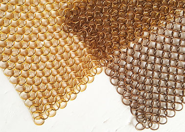 Decoraive 내부 분할을 위한 가벼운 확산 Chainmail 금속 반지 메시