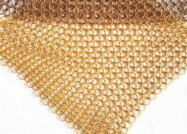 공간 분배자 금속 메시 휘장, 호텔 커튼 금관 악기 철사 Chainmail 반지 메시