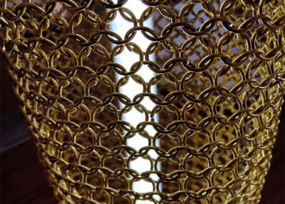 전등갓을 위한 스테인리스 Chainmail 반지 2.5mm 금속 코일 휘장