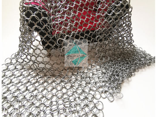 알루미늄 합금 Chainmail 라운드 링 메쉬, 장식 분배기 금속 링 메쉬