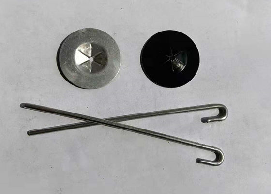 태양 전지판 메시를 설치하는 와셔가 있는 알루미늄 J 후크 2.5mm 핀 Dia 태양 전지판 클립