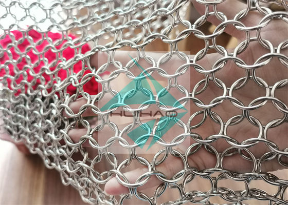정면 훈장을 위한 Chainmail에 의하여 용접되는 Pvd 금속 반지 메시